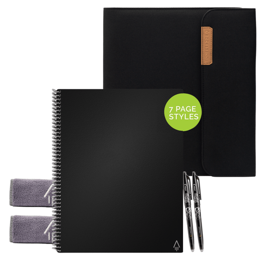 Fusion Capsule II Letter Sized Bundle Black on Black Edition - Rocketbook Australia